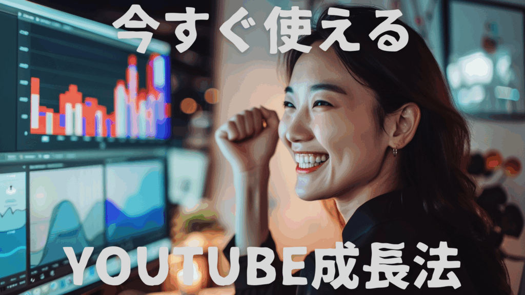 YouTube登録者数が増加する推移グラフのイメージ